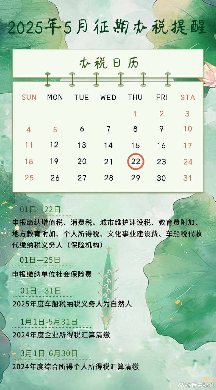 关于5月个税截止日期的文章
